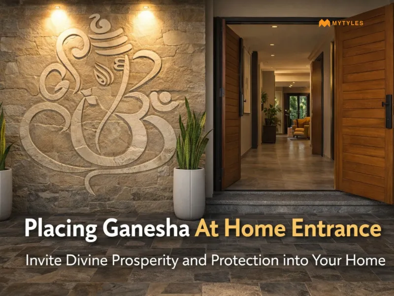 Placing Ganesha at Home Entrance: Vastu Ganesh Idol, Murti & Tiles