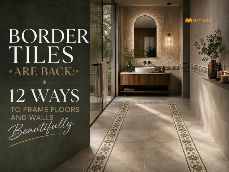Frame Floors and Walls with Unique Border Tile Ideas