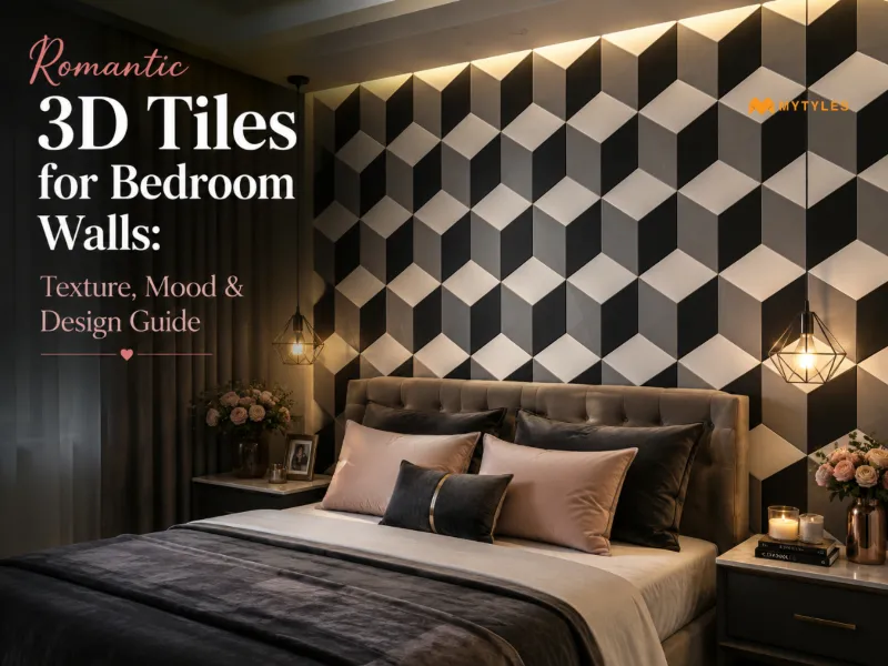 3D Bedroom Wall Tiles  Romantic Designs & Styling Guide