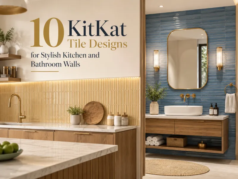10 Modern KitKat Tile Designs for Kitchen and Bathroom Walls