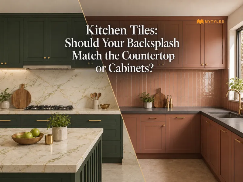 Kitchen Tiles: Match Backsplash to Countertop or Cabinets? 