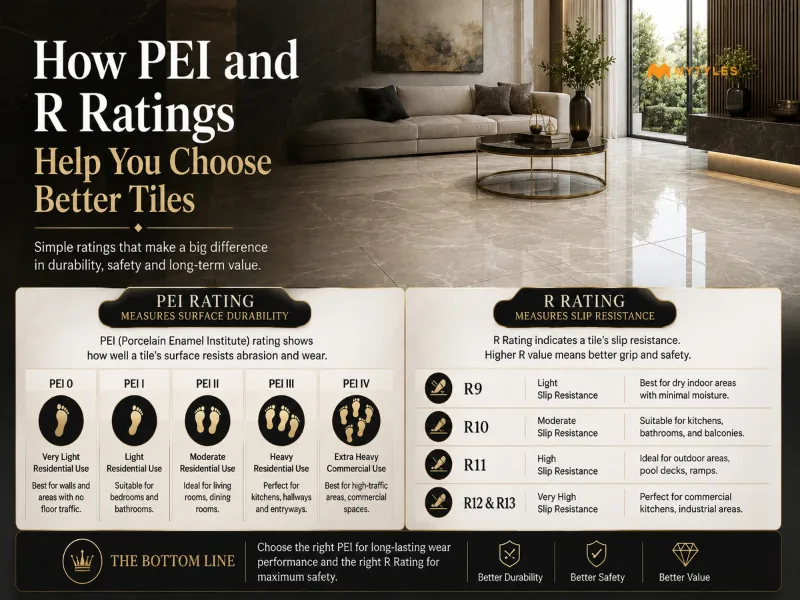 Simple Guide To Check PEI And R Ratings In Tiles 