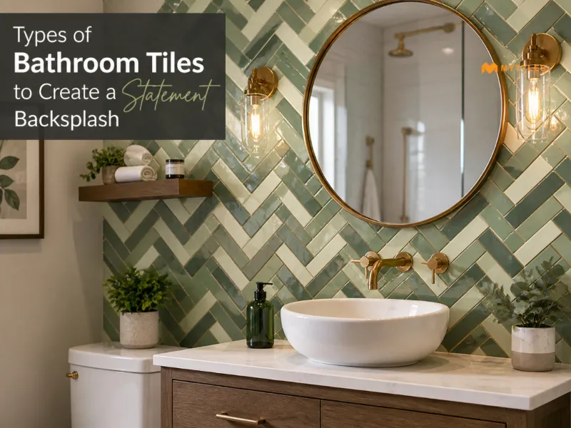 Types of Bathroom Tiles to Create a Statement Backsplash