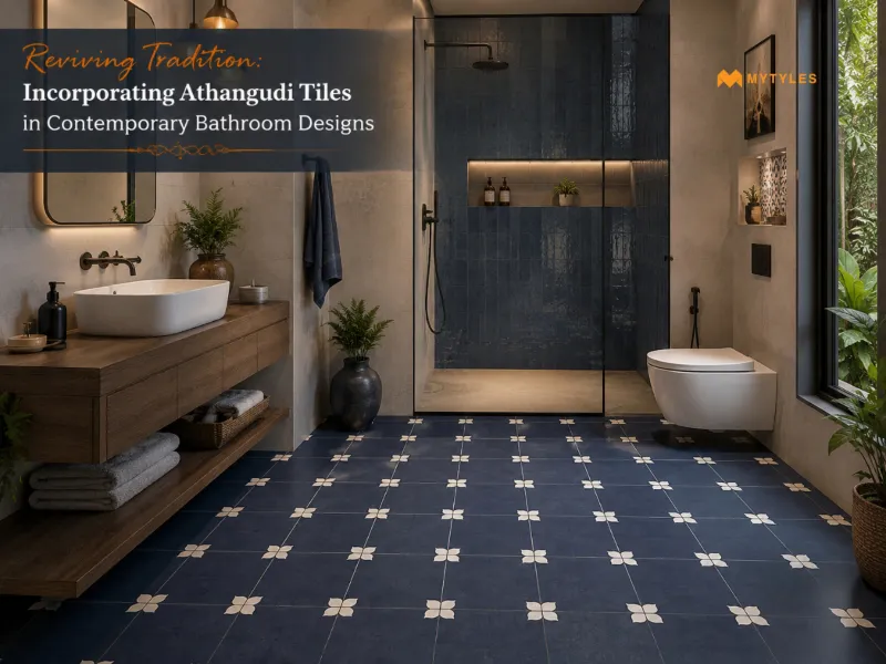 Revamp Modern Bathroom Design with Athangudi Tiles