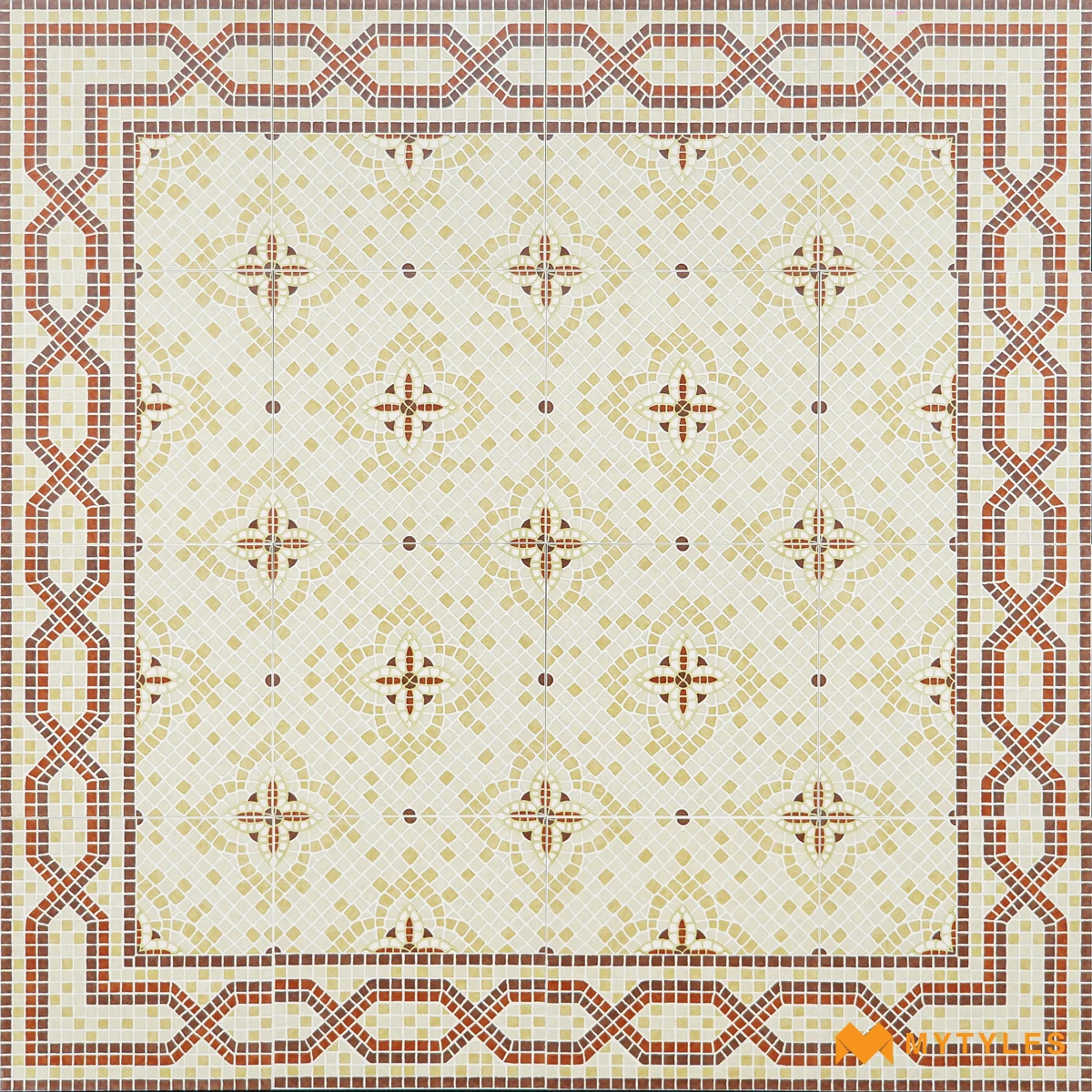Cream Mosaic Carpet Tile | Terracotta Link
