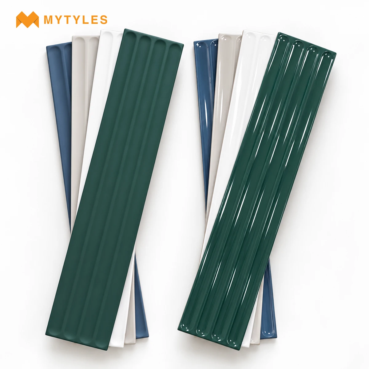 Fluted Subway Tile | Sculpted Finish Contrast