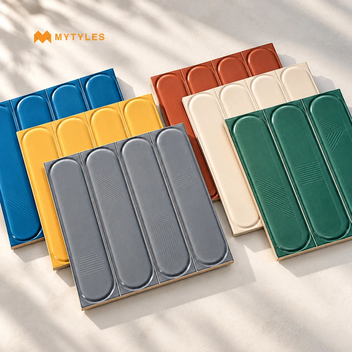 3D Capsule Subway Tile | Sculpted Linear Elegance