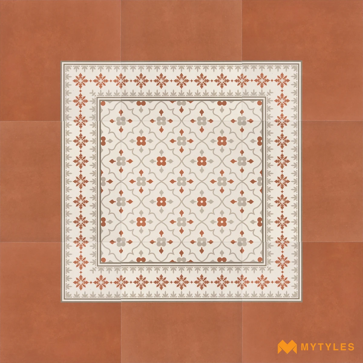 Terracotta Bloom Tapestry