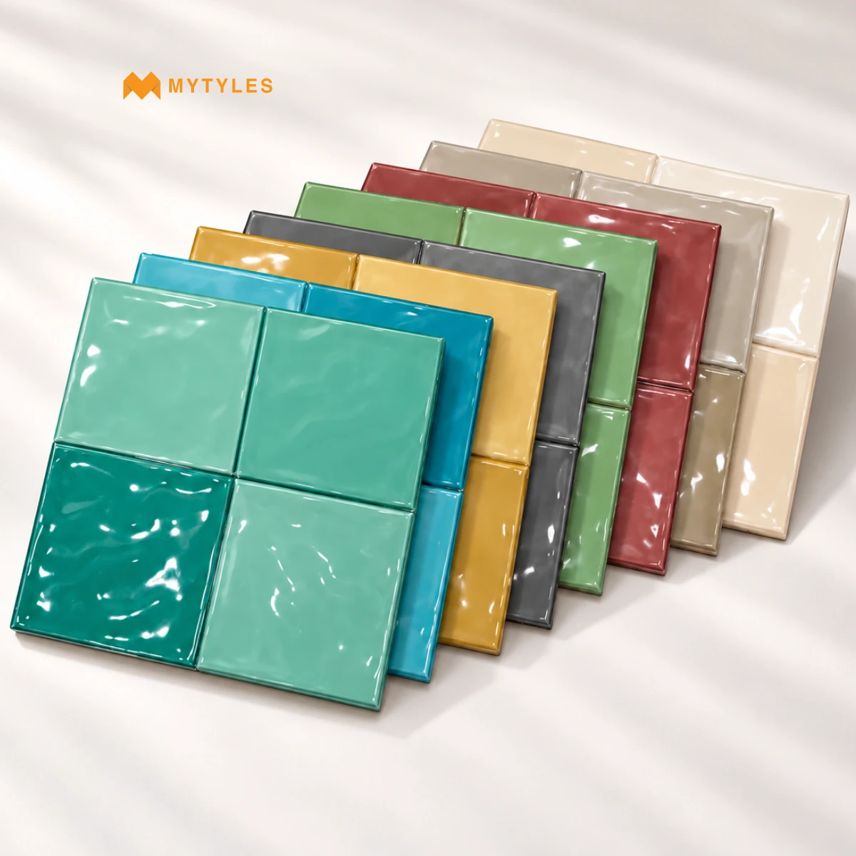 Multicolour Glossy Subway Tile | Spectrum Shine