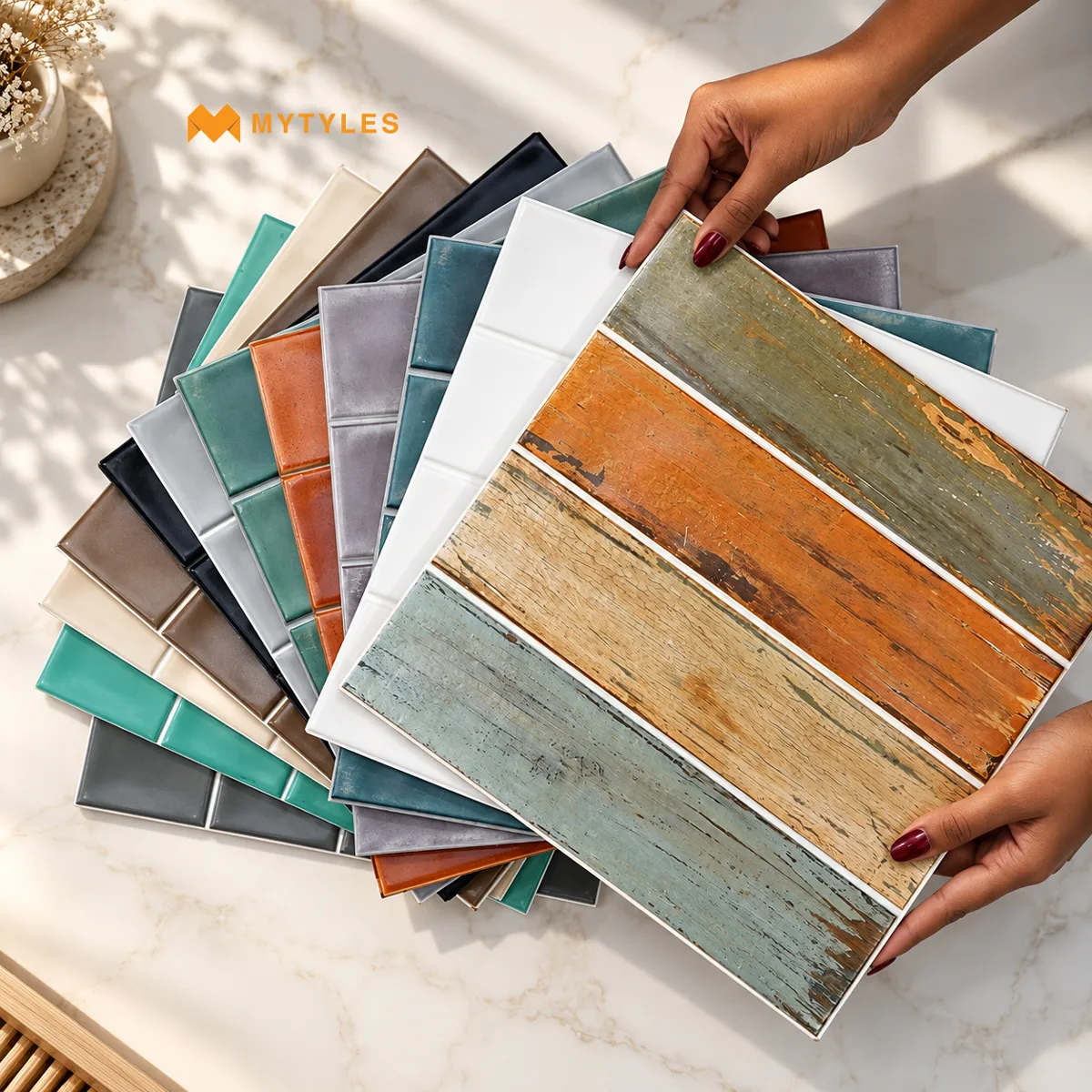 Multicolour Matt Subway Tile | Rustic Colour Stories | MyTyles
