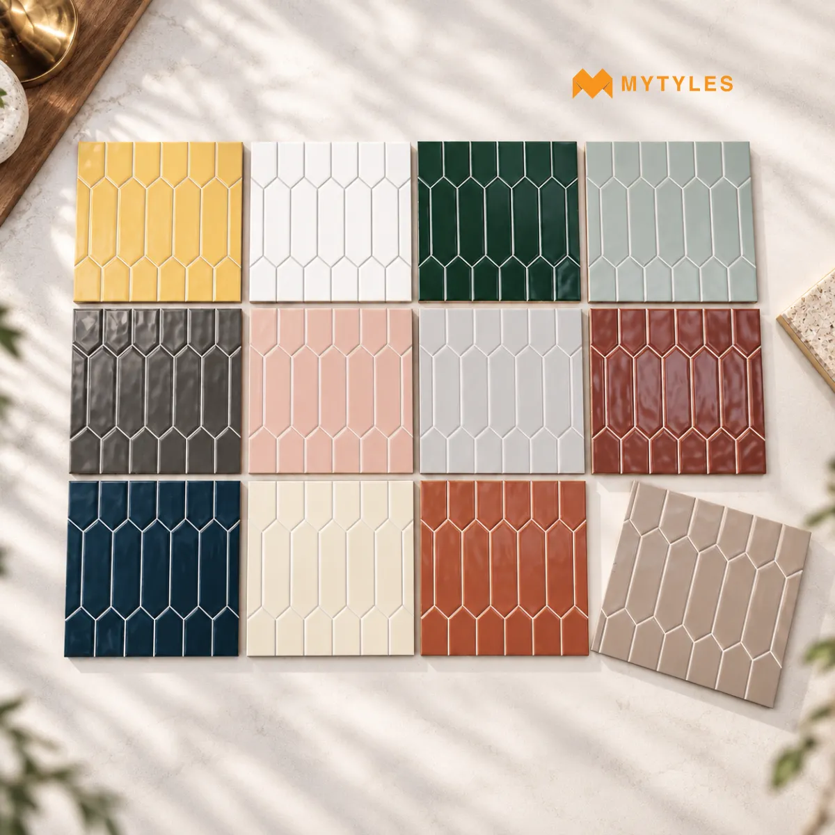 Colourful Picket Subway Tile | Pointed Harmony | MyTyles