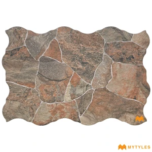 undefined-Imported Brown Elevation Wall Tile Code17140 (442x664mm, Matt)