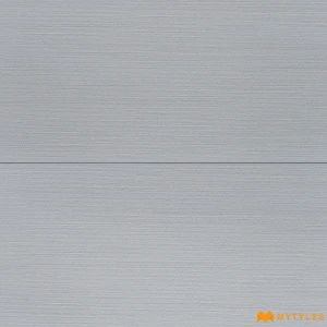 undefined-Brushed Steel Grey Satin Ceramic Wall Tile Code40190LT 300x600mm 5Pc Pack