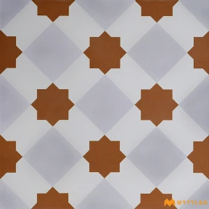 Earth Star White Moroccan Tile Code41241
