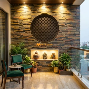 undefined-Natural Stone Cladding Code 16427 - Multi Slate Panel (9Pcs )-MYT040