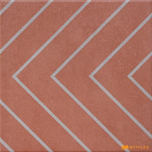 undefined-Vitrified Red Moroccan Floor and Wall Tile Code38665HL4 (200x200mm, Luster)
