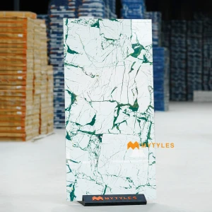 White Green Marble Tile Code40601