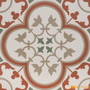 undefined-Heritage Red GHR Ceramic Moroccan Tile Code40758 300x300mm 11Pc