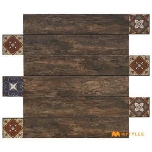 undefined-Porcelain Wooden Plank Tile Code18602 (150x900mm, Matt)