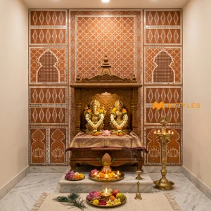 undefined-Traditional Kutchi Lippan Art Mirror Mural Tile Code40850 1200x2400mm 6Pc