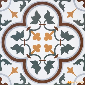 White and Gray Moroccan Tile Code37968