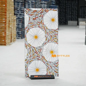 undefined-White Abstract Floor and Wall Tile Code38920 (600x1200mm, Granula)