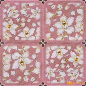 undefined-Mauve Pink Boat Orchid Ceramic Wall Tile Code40216HL 300x600mm 5Pc Pack
