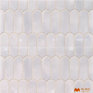 White Geometric Tile Code37846