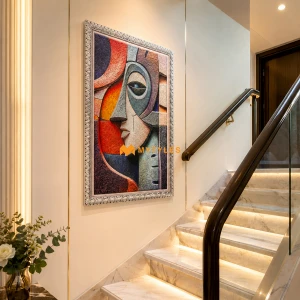 undefined-Echoes of Expression Poster Wall Tile Code34203 (2x3 Feet, Matt)