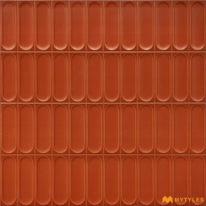 undefined-Paprika Red Capsule Matt Ceramic Wall Tile Code40295 300x600mm 6Pc Pack
