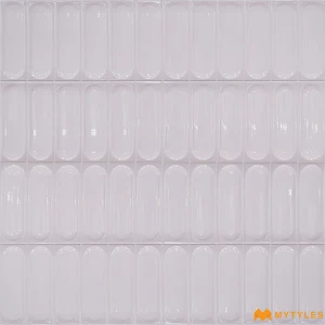 undefined-Heron White Capsule Glossy Ceramic Wall Tile Code40022 300x600mm 6Pc Pack