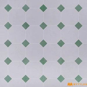undefined-Grey Verde Square Inset Matt Vitrified Moroccan Tile Code40247 600x600mm 4Pc