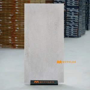 undefined-Vitrified Gray Rustic Floor and Wall Tile Code38922 (600x1200mm, Granula)