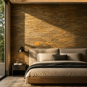 undefined-Natural Stone Wall Cladding Code16447 (150x600mm, Stone)  -  D Green