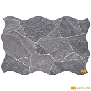 undefined-Imported Gray Elevation Wall Tile Code17141 (442x664mm, Matt)