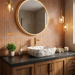 undefined-Ceramic White Table Top Wash Basin Code31876 (325x450x125mm, Glossy)