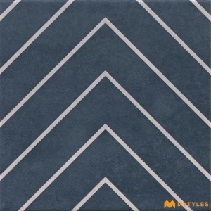 undefined-Vitrified Blue Moroccan Floor and Wall Tile Code38654HL4 (200x200mm, Luster)