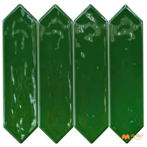undefined-Green Picket Subway Wall Tile Code38102 (75x300mm, Glossy)