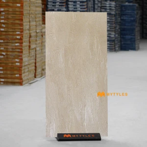 undefined-Beige Veined Matt Vitrified Rustic Tile Code38911 600x1200mm