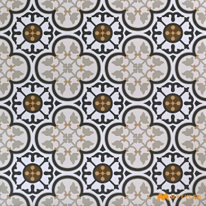 Encaustic Clover Gray Moroccan Tile Code38802