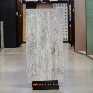 undefined-Vitrified Wooden Gray Floor and Wall Tile Code36994 (600x1200mm, Matt)