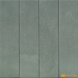 undefined-Eucalyptus Green Matt Vitrified Subway Tile Code39574 60x260mm Pack 32Pc