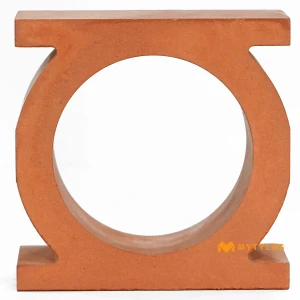 undefined-Terracotta Clay Jali Omega 155x155x55mm - Pack of 8