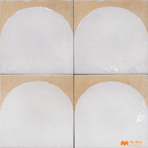 White Geometric Tile Code34023
