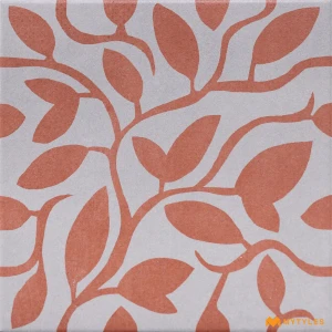 undefined-Vitrified Red Moroccan Floor and Wall Tile Code38665HL5 (200x200mm, Luster)