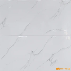 undefined-Ice White Satvario Glossy Ceramic Tile Code40197LT 300x600mm 5Pc
