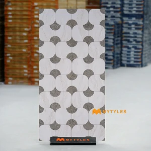 Palazzo Grey Geometric Inlay Tile Code40627