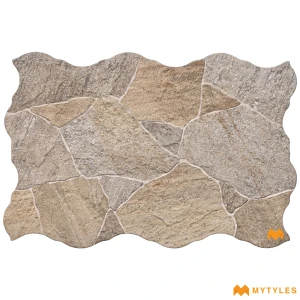 undefined-Imported Beige Elevation Wall Tile Code17142 (442x664mm, Matt)
