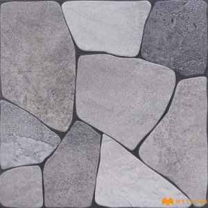 undefined-Vitrified Gray Digital Parking Floor and Wall Tile Code38336 (400x400mm, Matt)