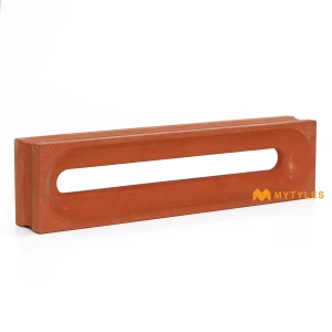 undefined-Utah Monolith Terracotta Concrete Jali Code39976 100x400x60mm 4Pc